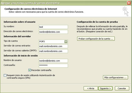 Microsoft Outlook 2007 Wizard - General Email Account Settings Microsoft Outlook 2007 Wizard - General Email Account Settings