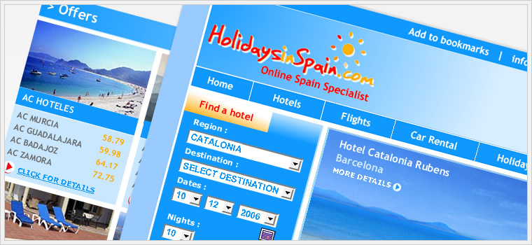 Holidays in Spain - Andalucia Web Solutions Case Study
